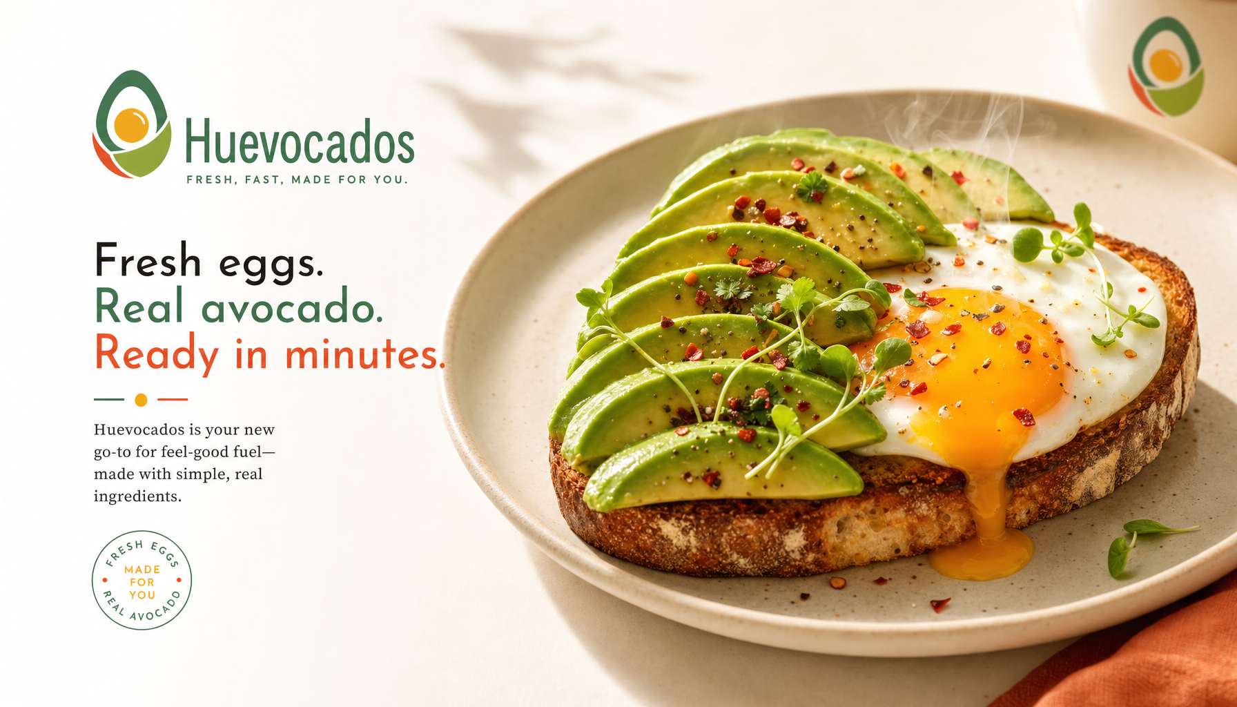 Fresh egg and avocado bowl from Huevocados, a fast-casual breakfast spot in Lincoln, Nebraska